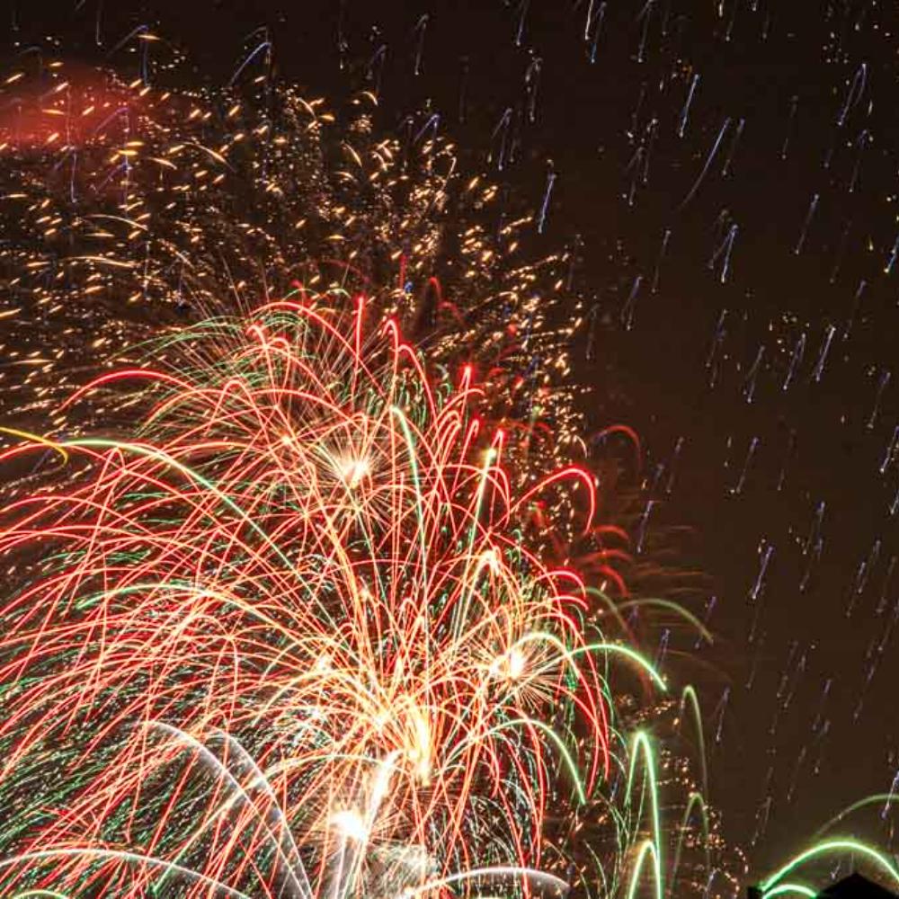 I took this photo of Fireworks over the lake