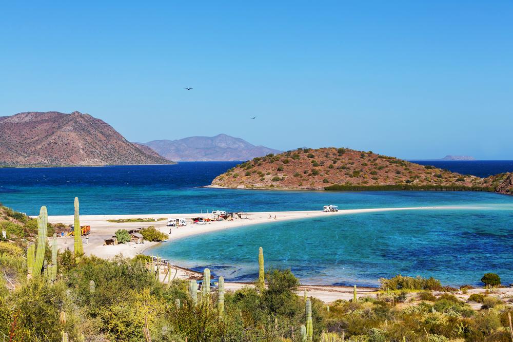 Desert meets sea in Baja California, Mexico