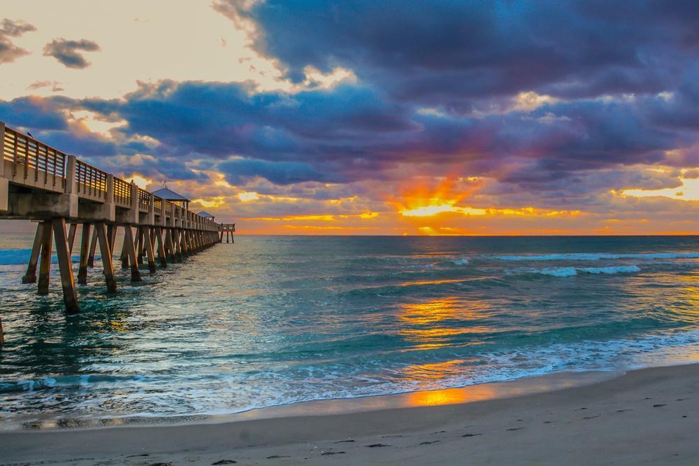Walk the long pier and admire peaceful sights on a relaxing visit.