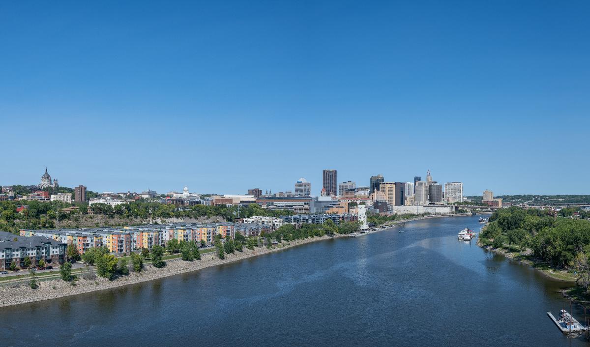 The Skyline of St Paul, Minnesota