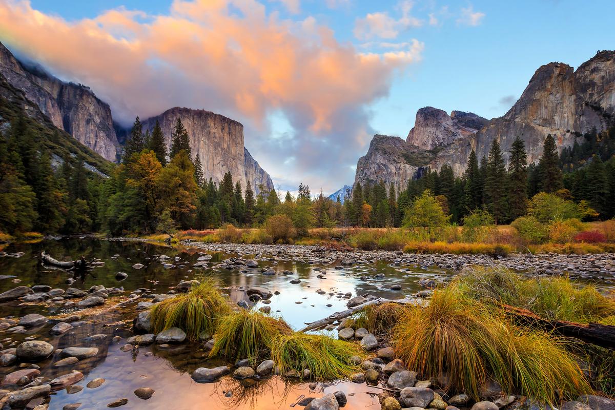 Enjoying a trip to Yosemite. 