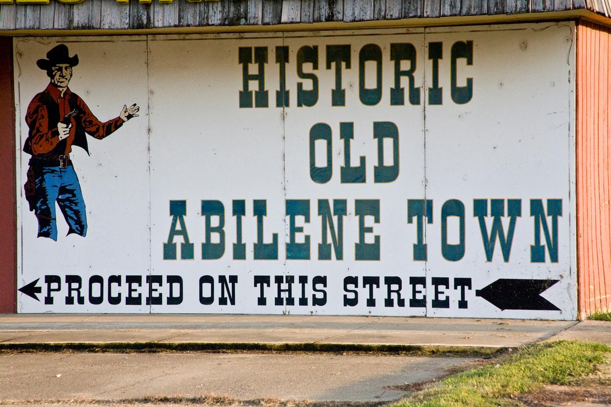 Old Town Abilene, Kansas Sign
