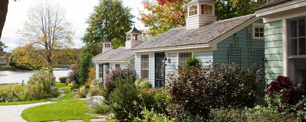 Relax in charming waterfront cottages and admire peaceful views on a romantic couples escape.