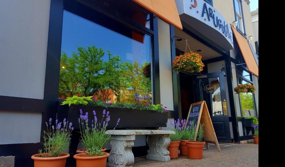 Order classic Mediterranean fare at Arugula Bistro