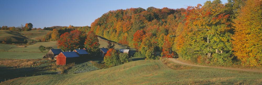 Explore covered bridges and stroll quaint shops on a charming fall weekend trip.