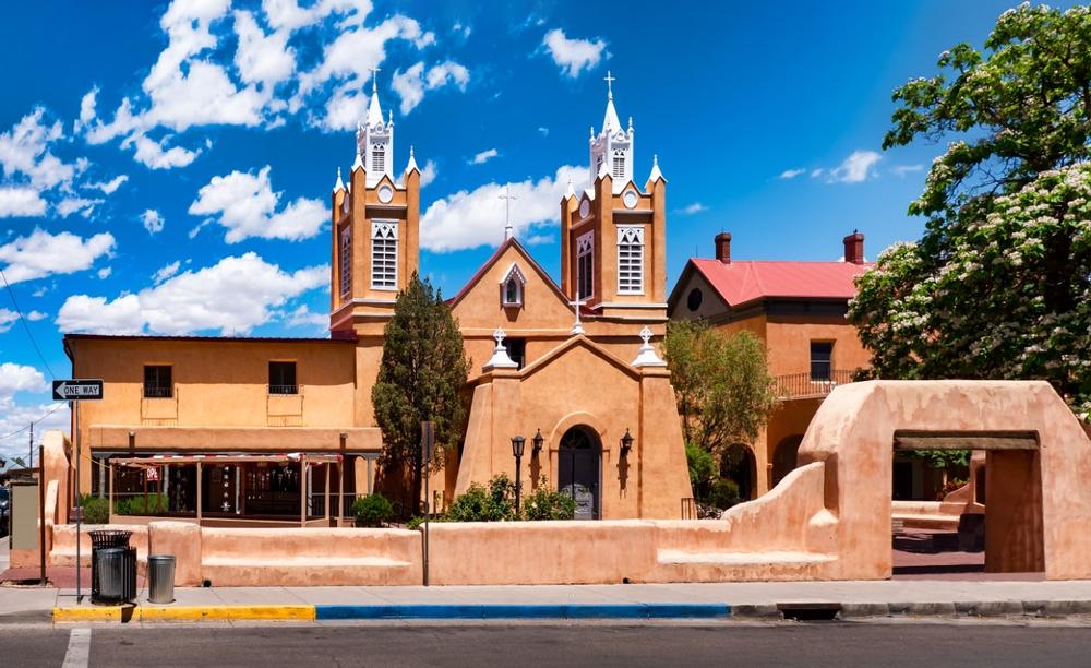 Walk along historic Old Town in Albuquerque