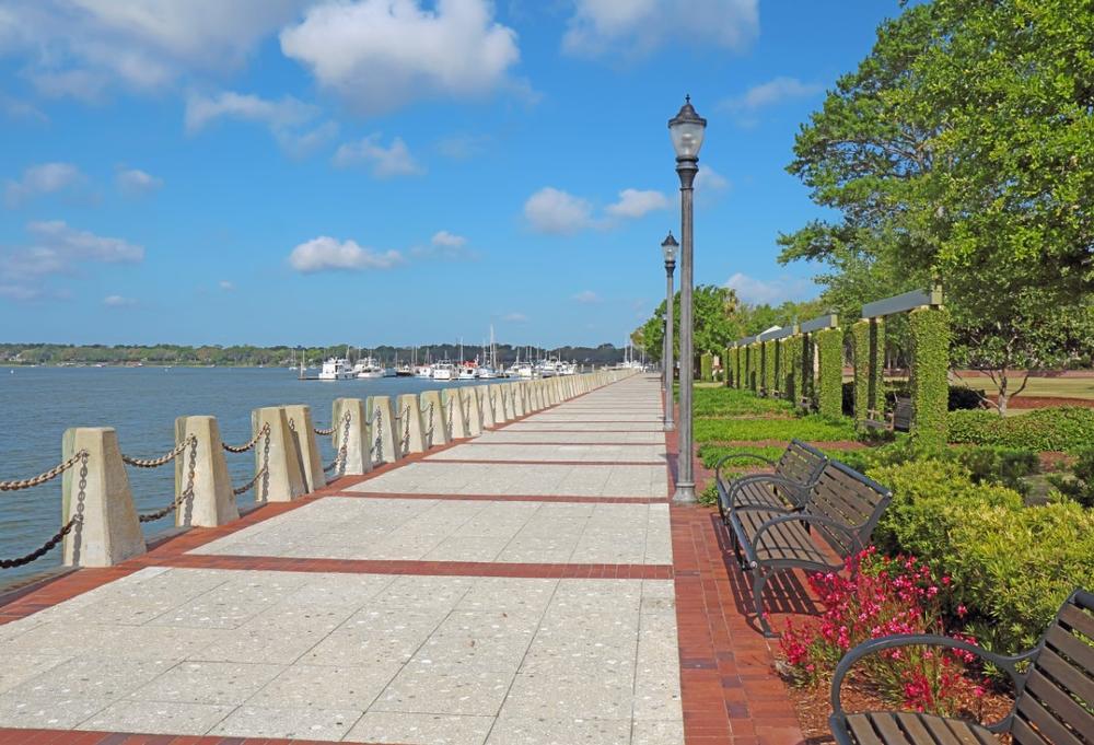 Stroll along the waterfront in Beaufort
