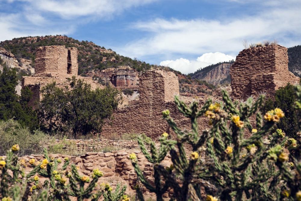 Soak in natural hot springs in Jemez Springs