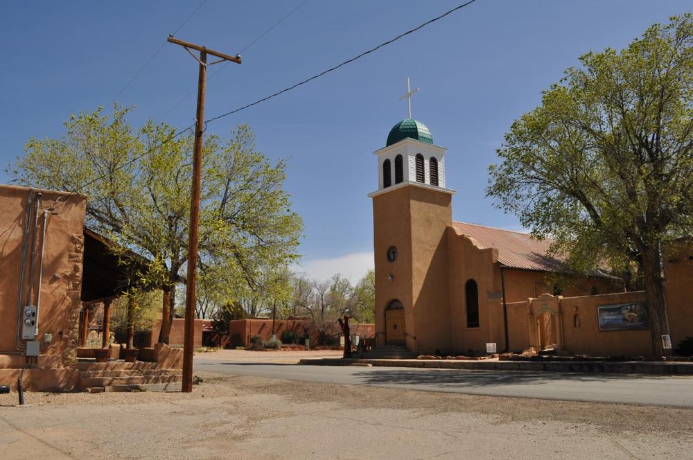 Walk along quirky streets in Madrid, NM