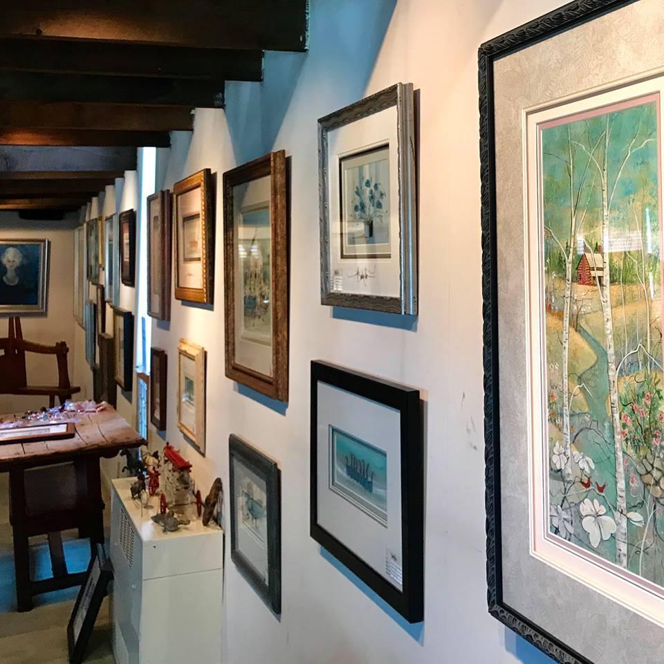Admire folk-style paintings at P. Buckley Moss Gallery