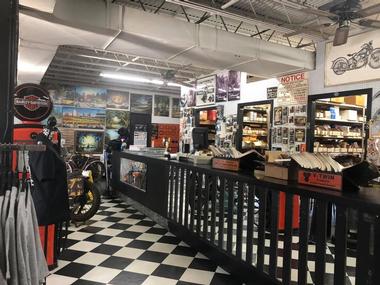 Admire vintage motorcycles at the American Classic Motorcycle Museum