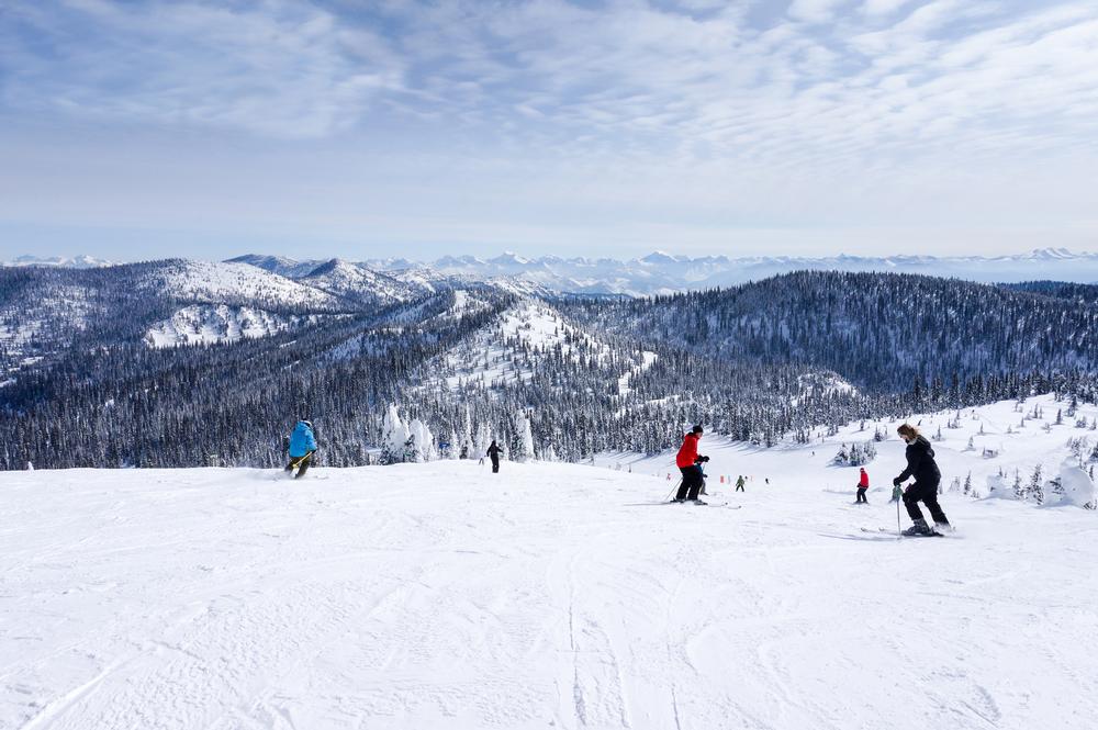 Go skiing or mountain biking on scenic slopes, perfect for a summer trip.
