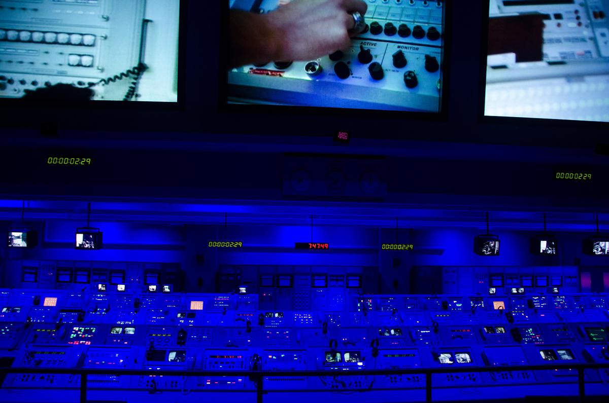 John F. Kennedy Space Center mission control room