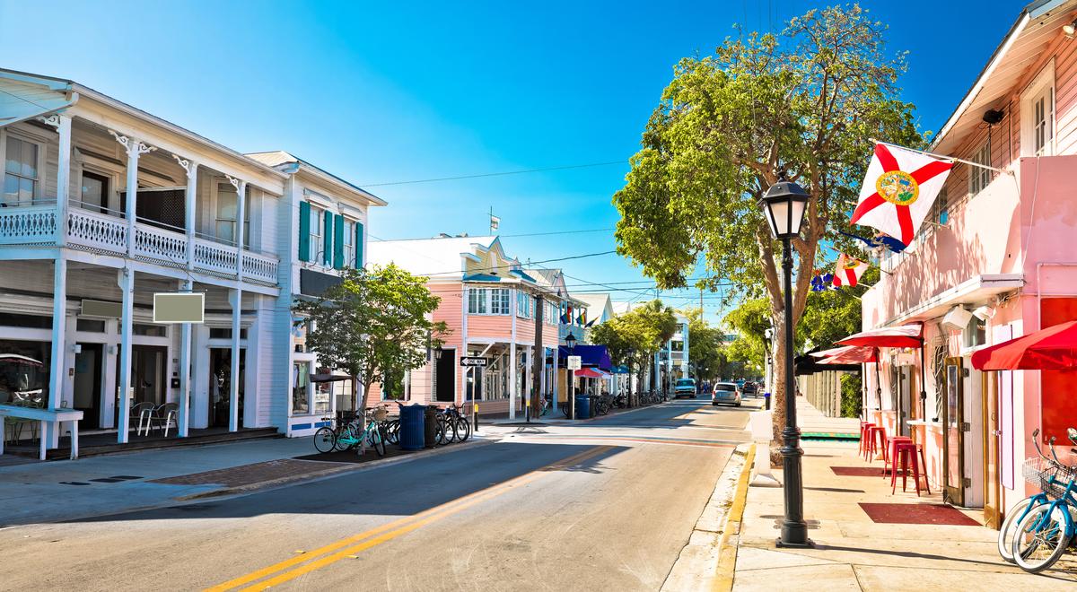 Famous Duval street in Key West