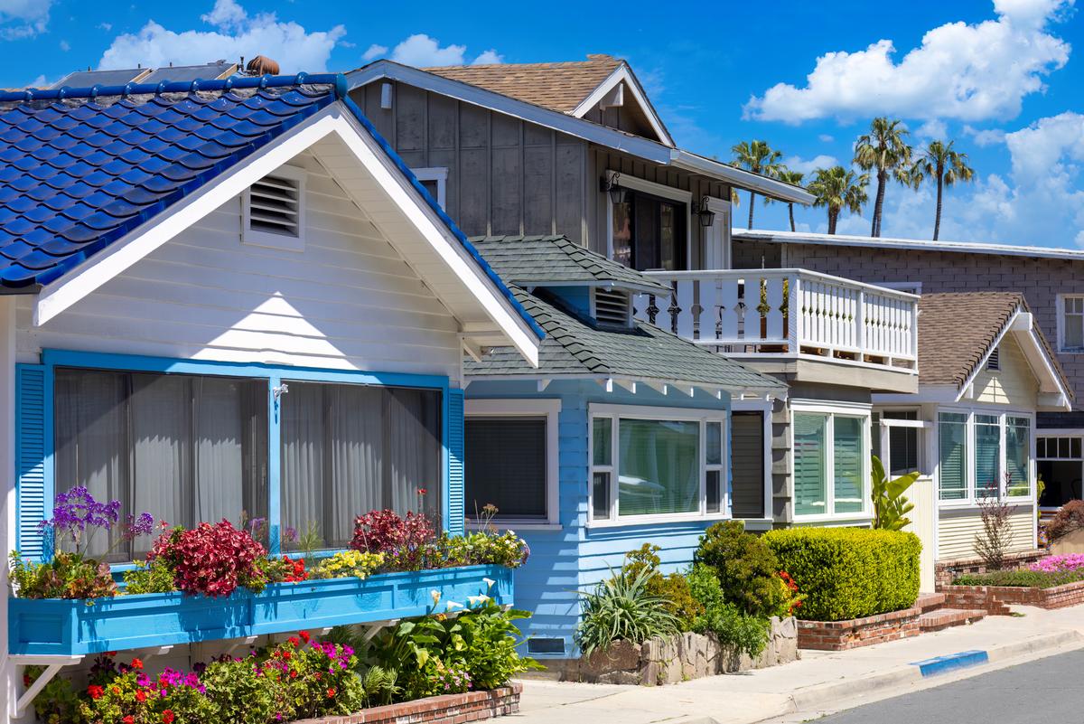 Colorful houses in Avalon