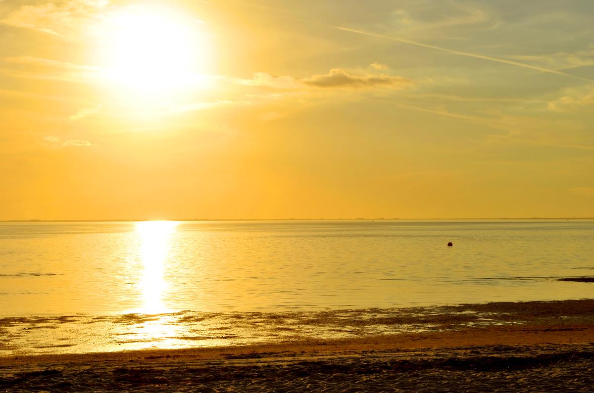 Sunset on Ben T Davis Beach in Florida