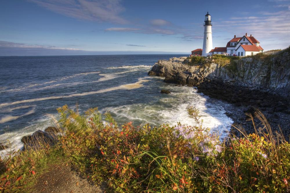 Walk along scenic coastal cliffs or explore Maine’s oldest lighthouse.