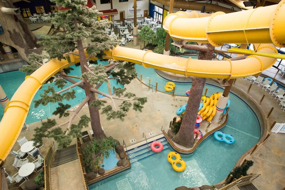 Slide, Splash, and Stay Cozy at Timber Ridge Lodge & Waterpark