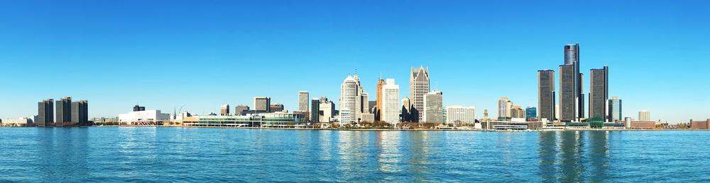 Walk along scenic Detroit Riverfront