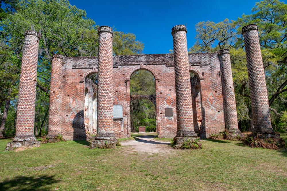 Wander Through the Atmospheric Remains of Old Sheldon Church Ruins