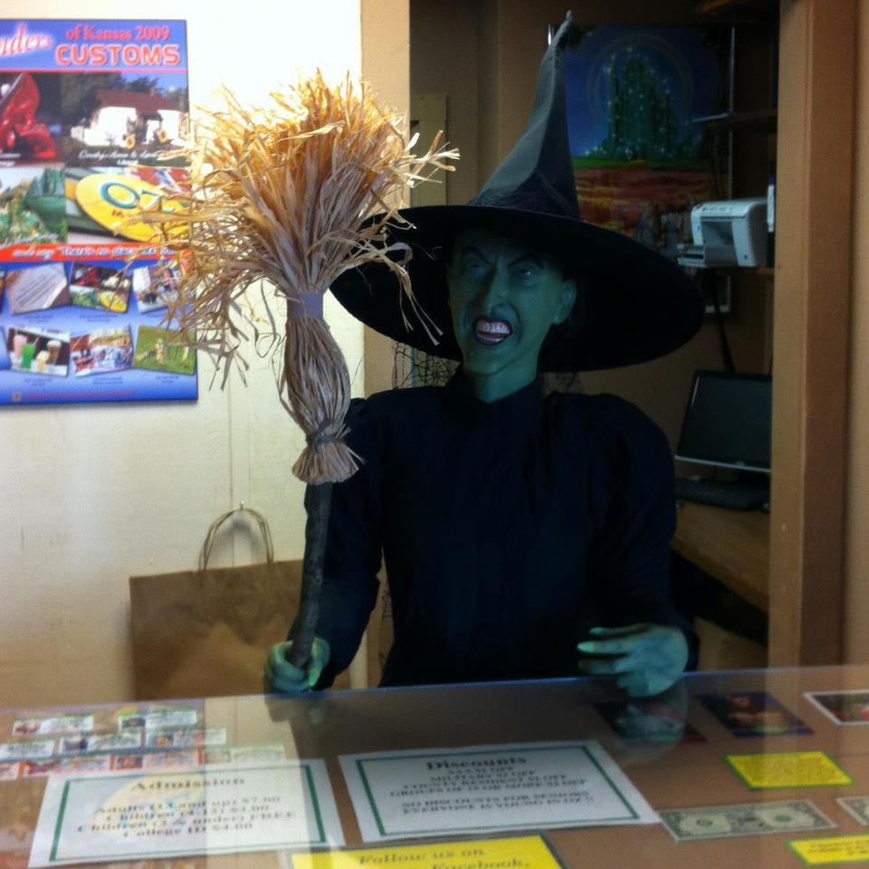 Discover unusual movie memorabilia and explore the whimsical world of Oz in Kansas.