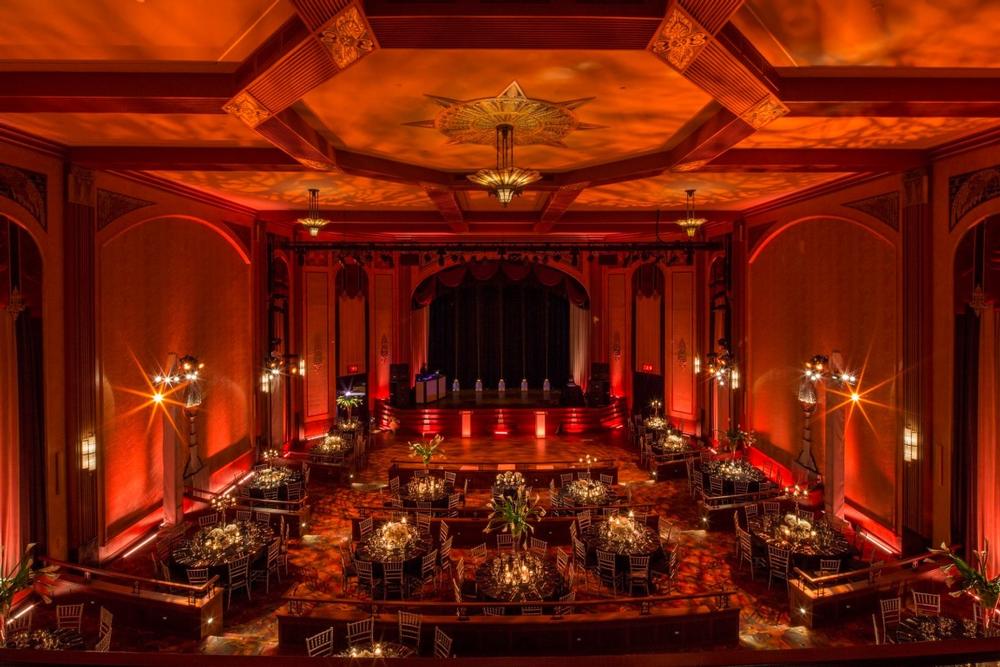 Enjoy live performances and admire vintage Art Deco charm.