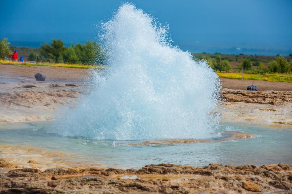 Watch Geysers Erupt and Steam Rise at Haukadalur Geothermal Field