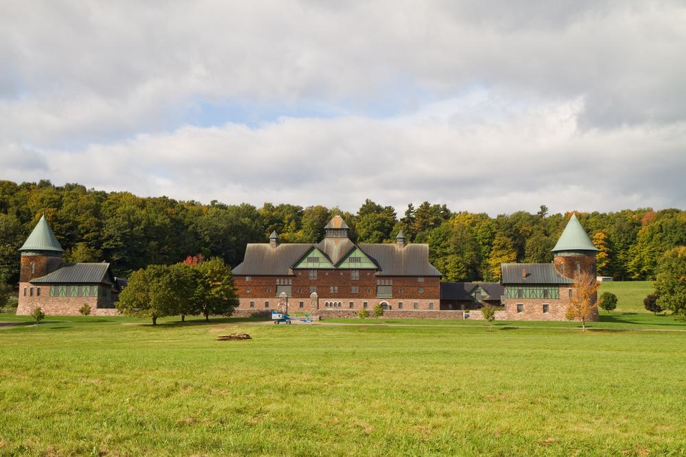 Walk on scenic trails and tour a working farm with breathtaking lake views.
