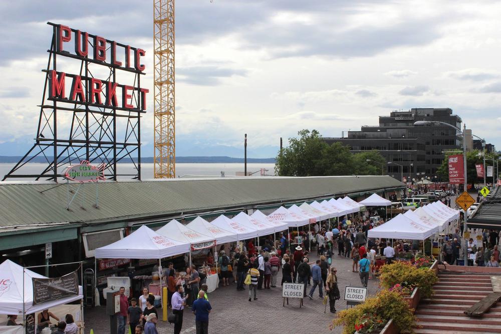 Stroll through the Pike Place Market, Seattle