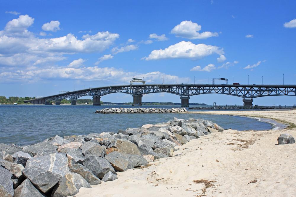 Swim, Stroll, or Sunbathe Along the Shores of Yorktown Beach