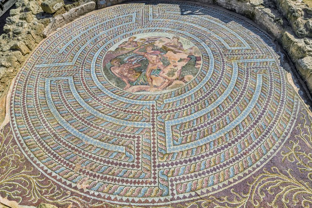 Walking through ancient stories at Paphos Mosaics