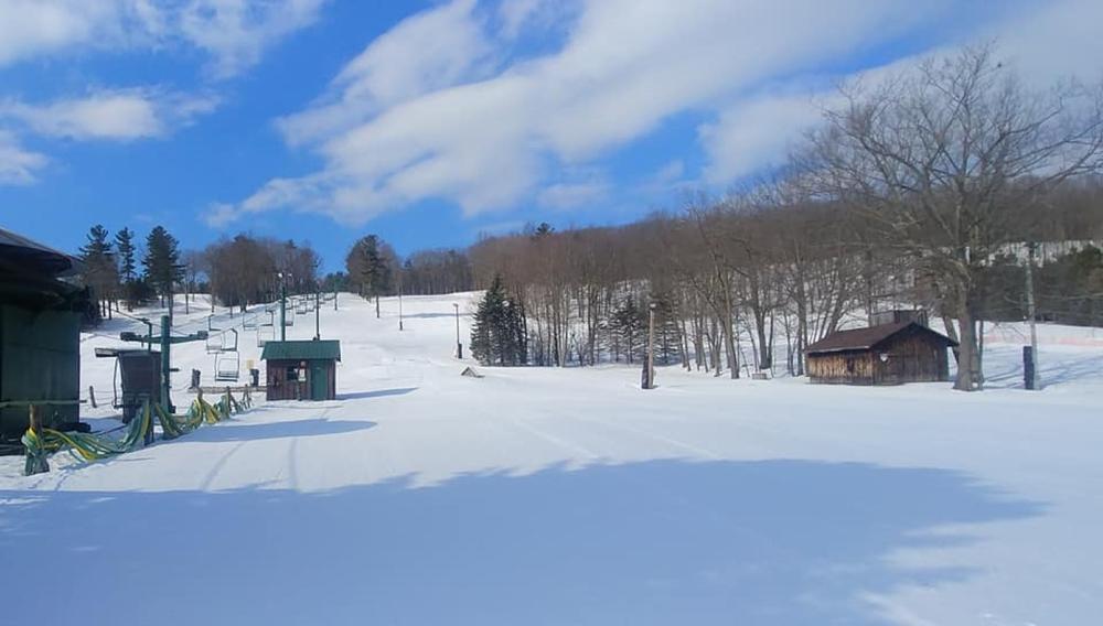 Go skiing and enjoy snowy slopes during a fun winter day.