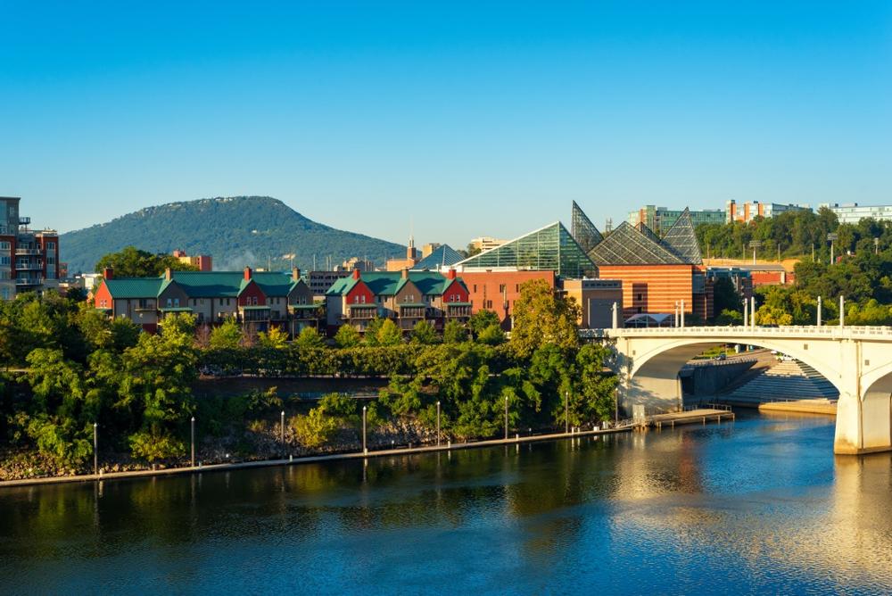 Walk along the riverfront in Chattanooga