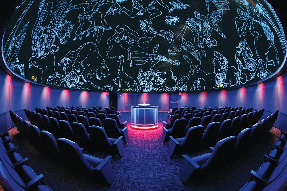 Explore hands-on stuff or enjoy planetarium shows with the kids.
