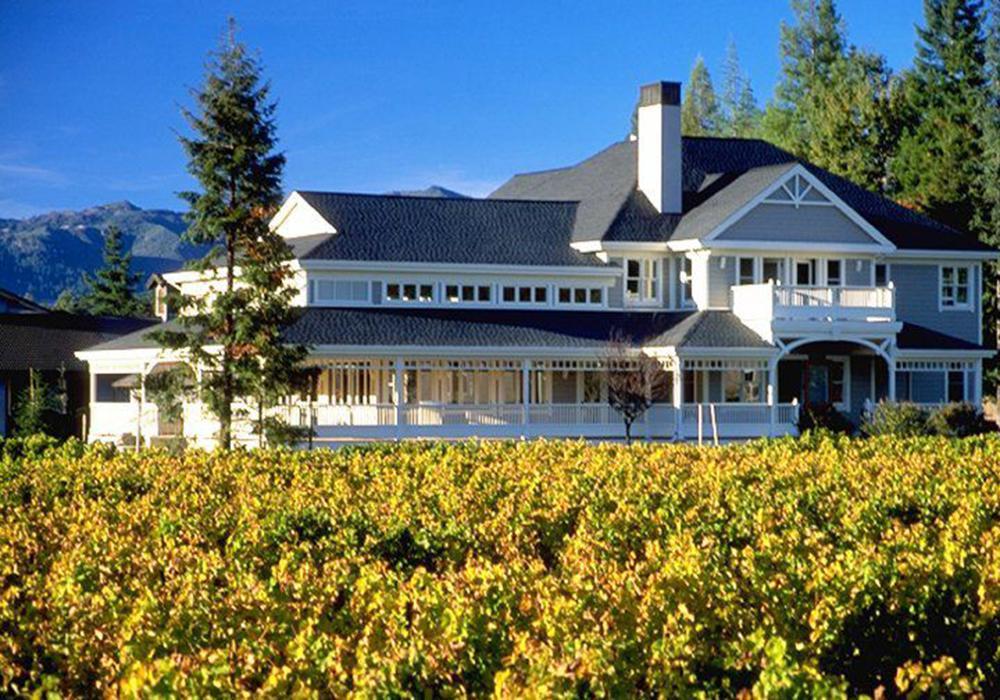 Stroll through the gardens at Duckhorn Vineyards