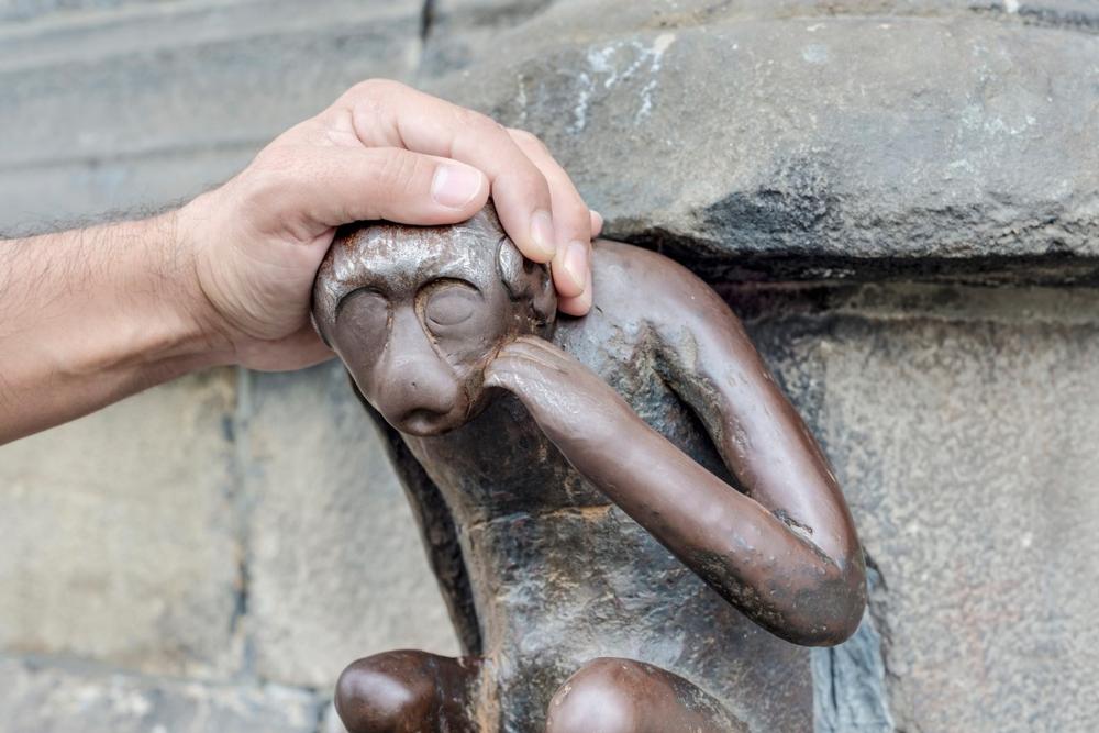 Rub the Guardhouse Monkey for a Touch of Luck