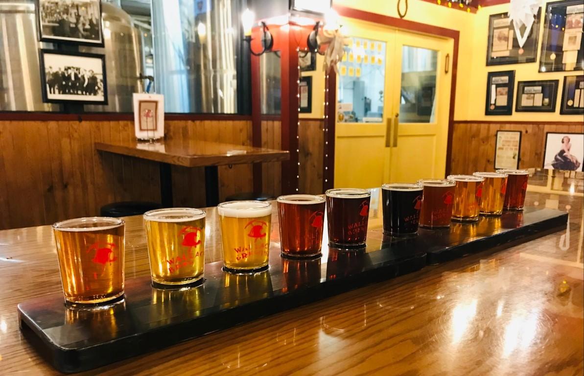 Sample local craft beers at Wallace Brewing Company