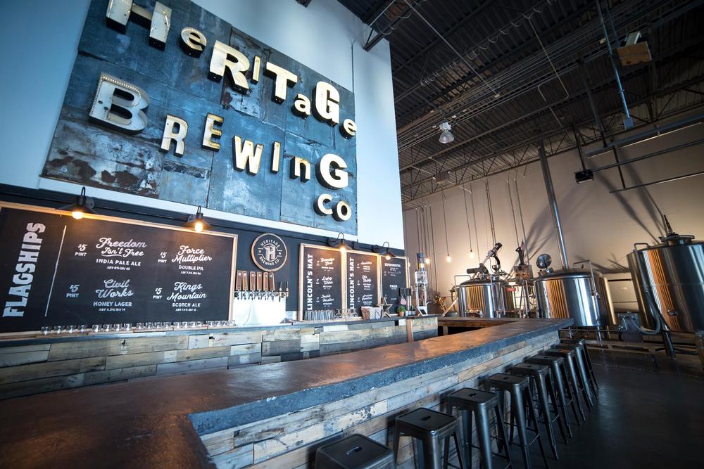 Sip Local Brews at Heritage Brewing Co.
