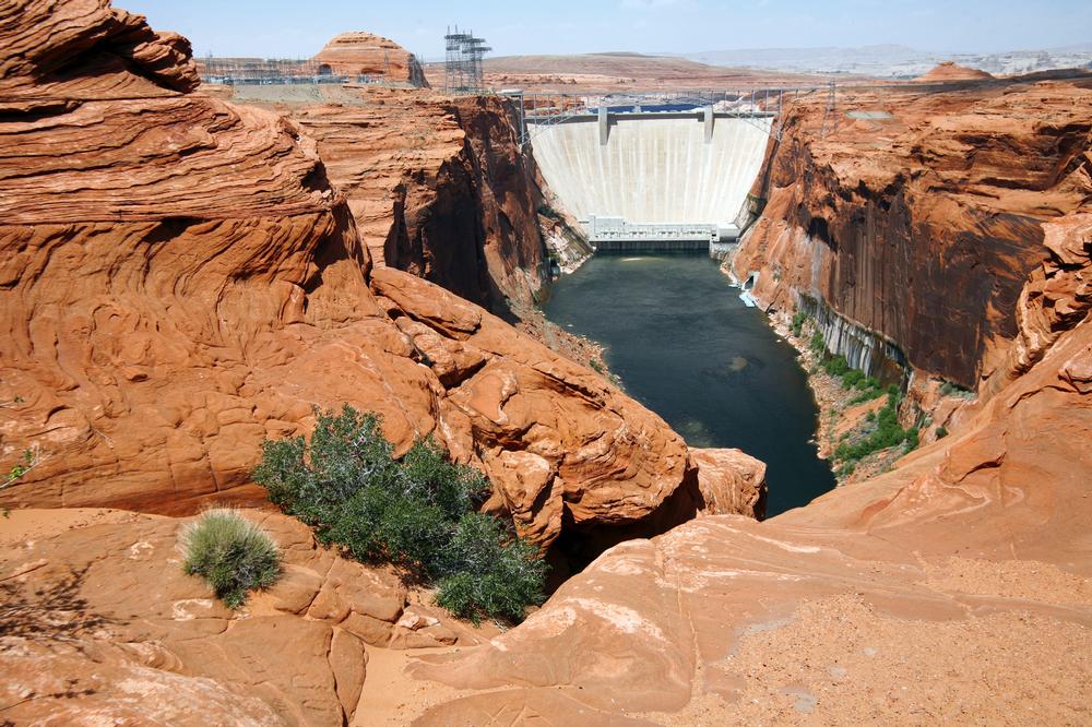 Stand Above the Colorado at the Glen Canyon Dam Overlook