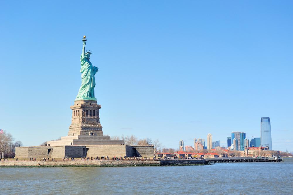 Stand Before a Symbol at the Statue of Liberty