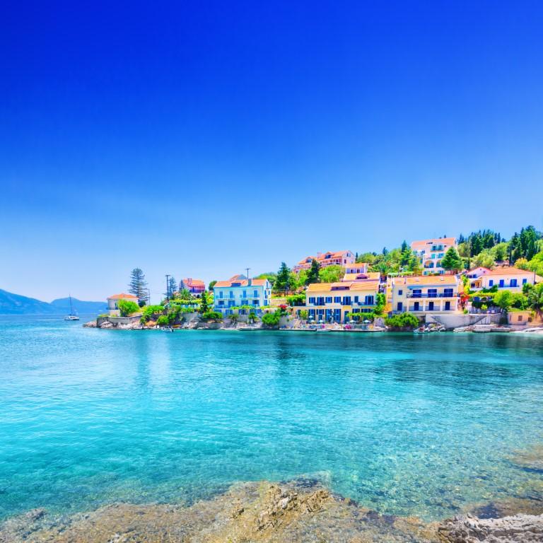 Stroll through picturesque Fiscardo and enjoy fresh seafood at waterfront tavernas.