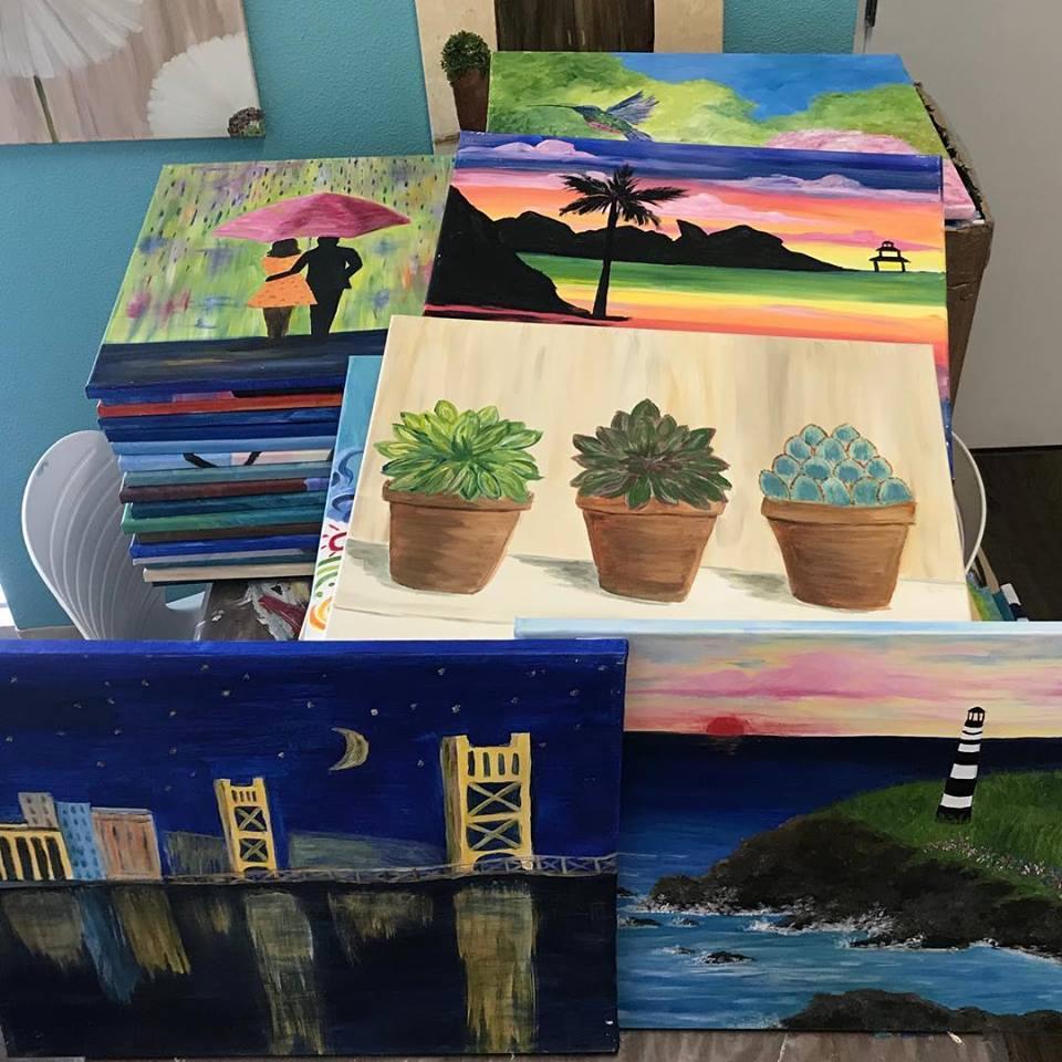 Paint, Sip, and Create at The Art Bistro