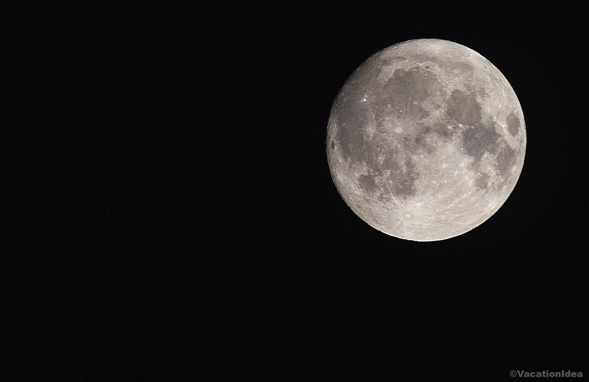 Chris took this photo of full moon over Sedona