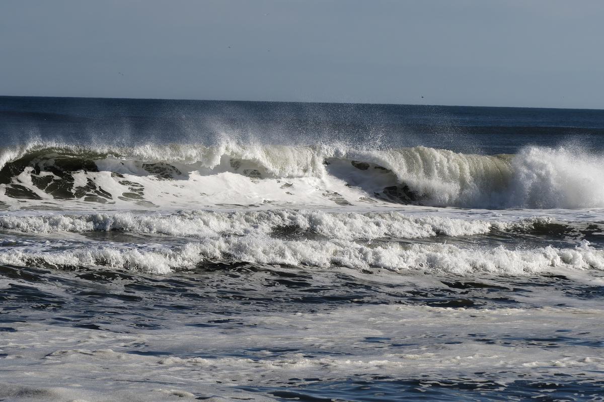 NJ Shore waves in the summer