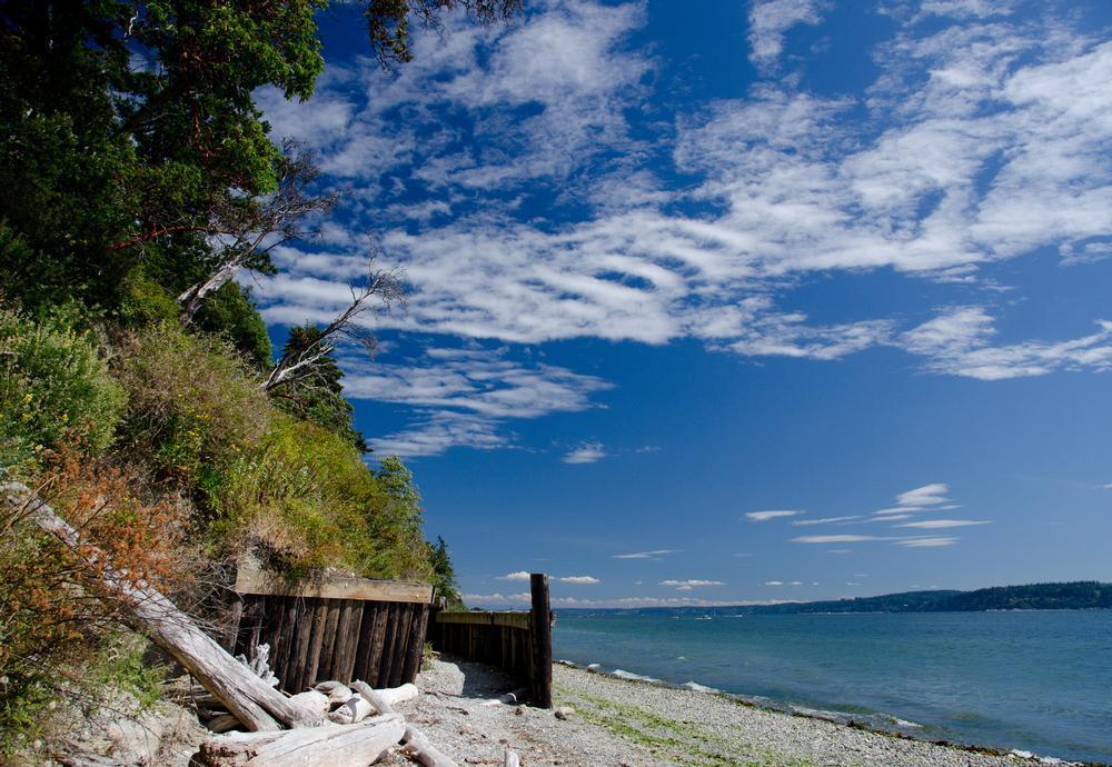 Discover historic cabins and admire scenic waterfront views.