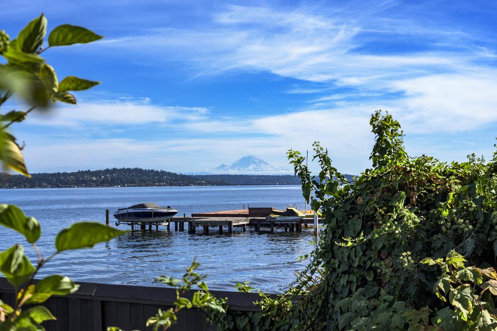 Relax on grassy areas and enjoy serene waterfront views.