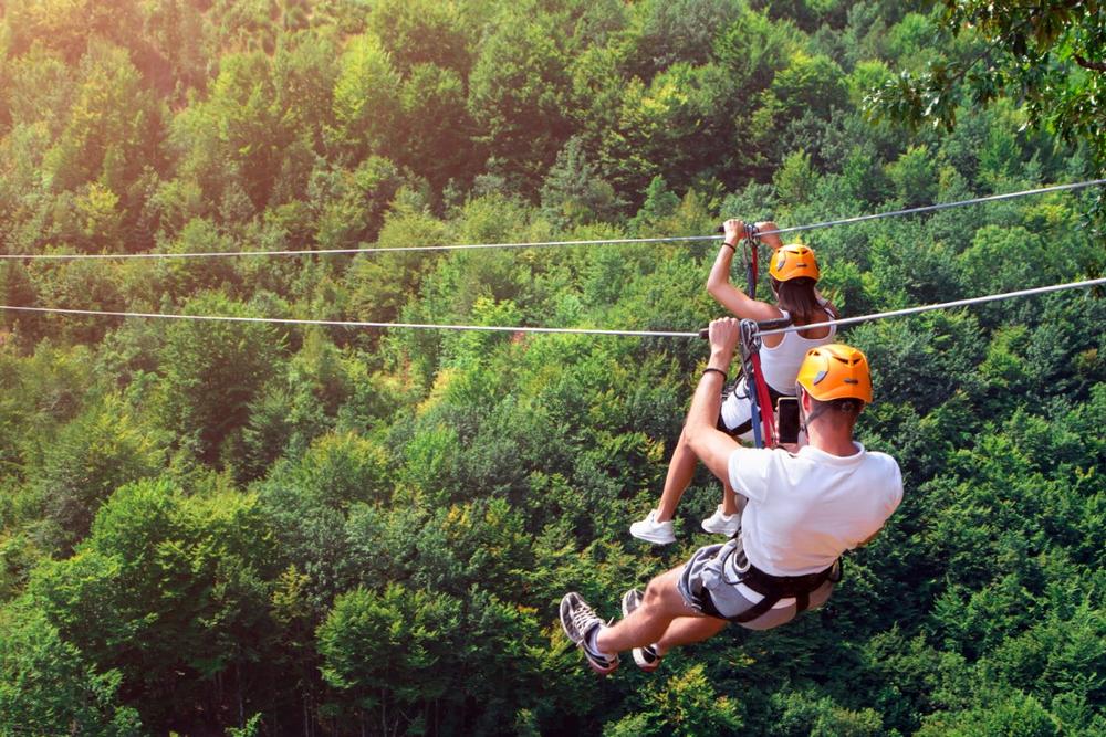 Race Across Peaks with AVA Mountaintop Ziplining