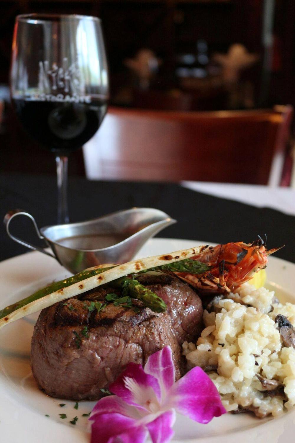 Enjoy fine Italian dining and savor steaks on a romantic dinner trip.