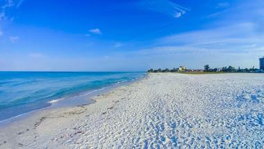 Enjoy the pure, soft sand of Siesta Key Beach