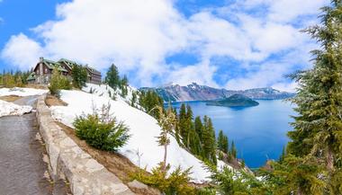 Elevation of Crater Lake Compared to Oregon